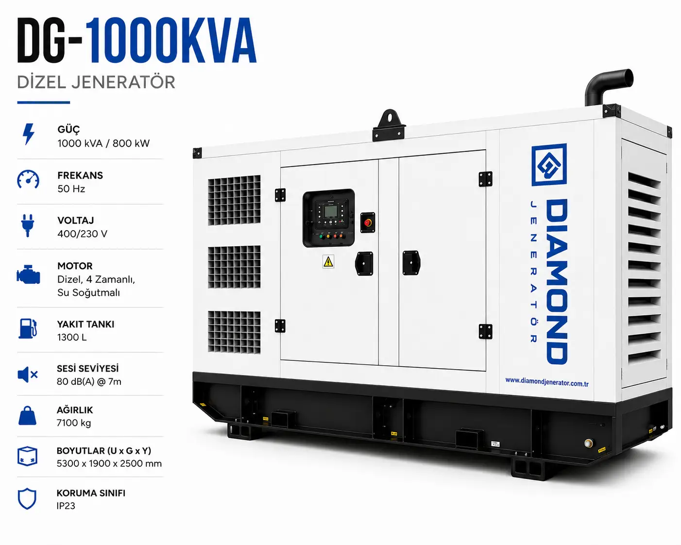 1000 kVA Dizel Jeneratör
