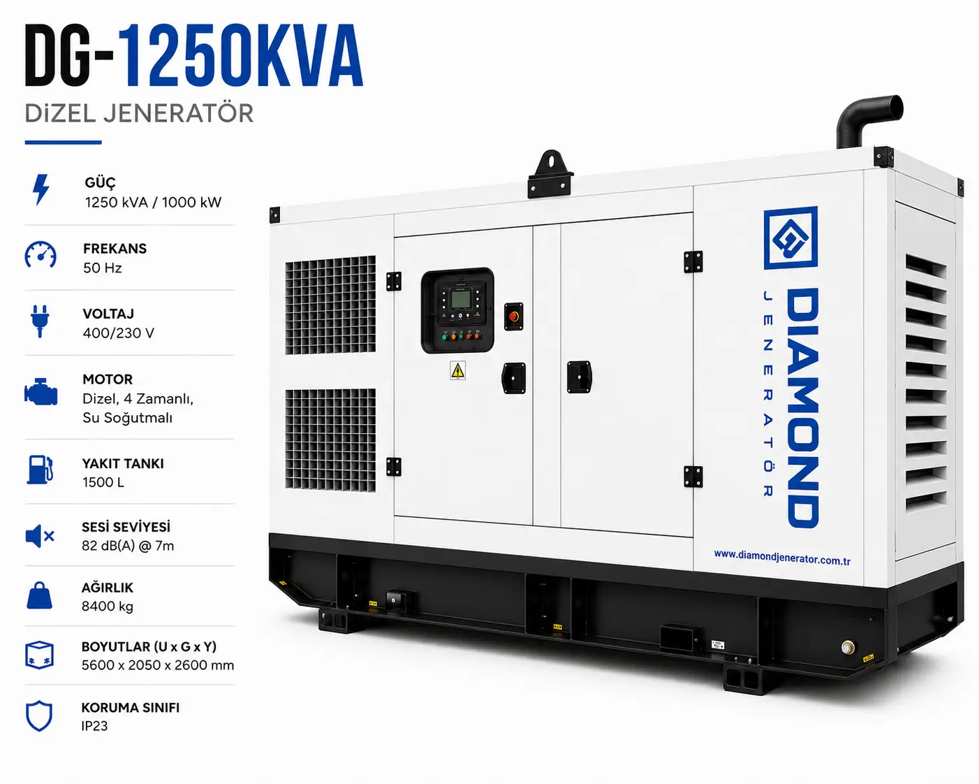 1250 kVA Dizel Jeneratör