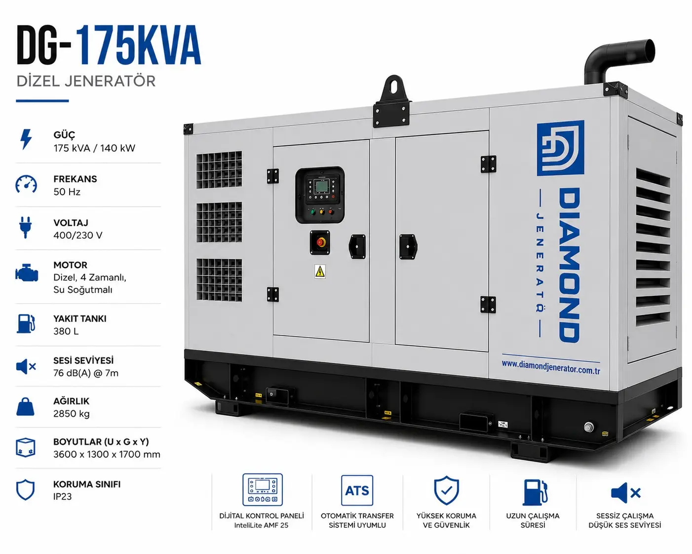 175 kVA Dizel Jeneratör