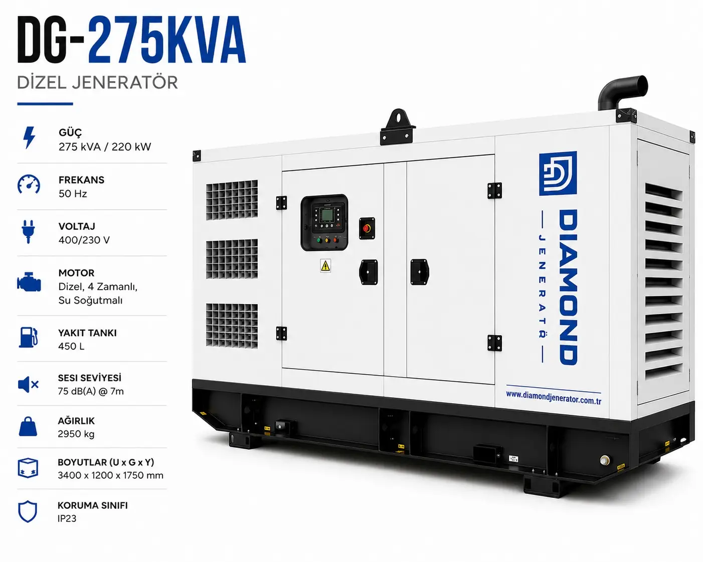 275 kVA Dizel Jeneratör