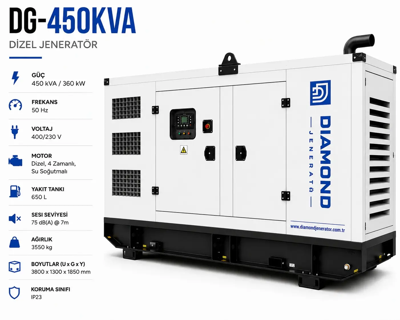 450 kVA Dizel Jeneratör