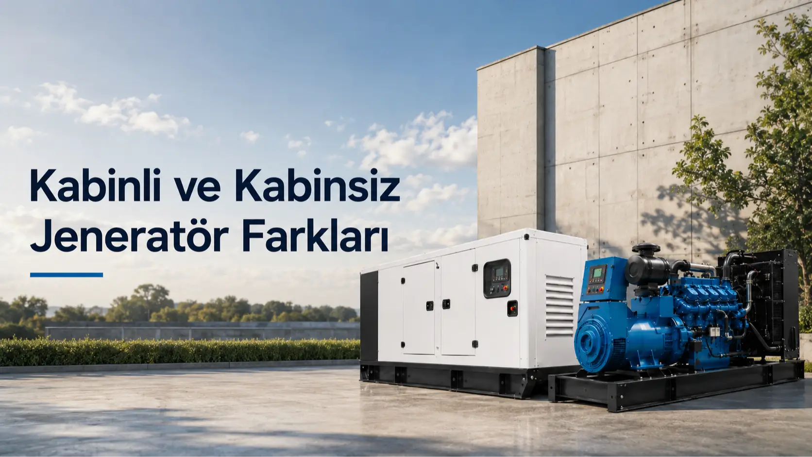 Kabinli ve Kabinsiz Jeneratör Farkları